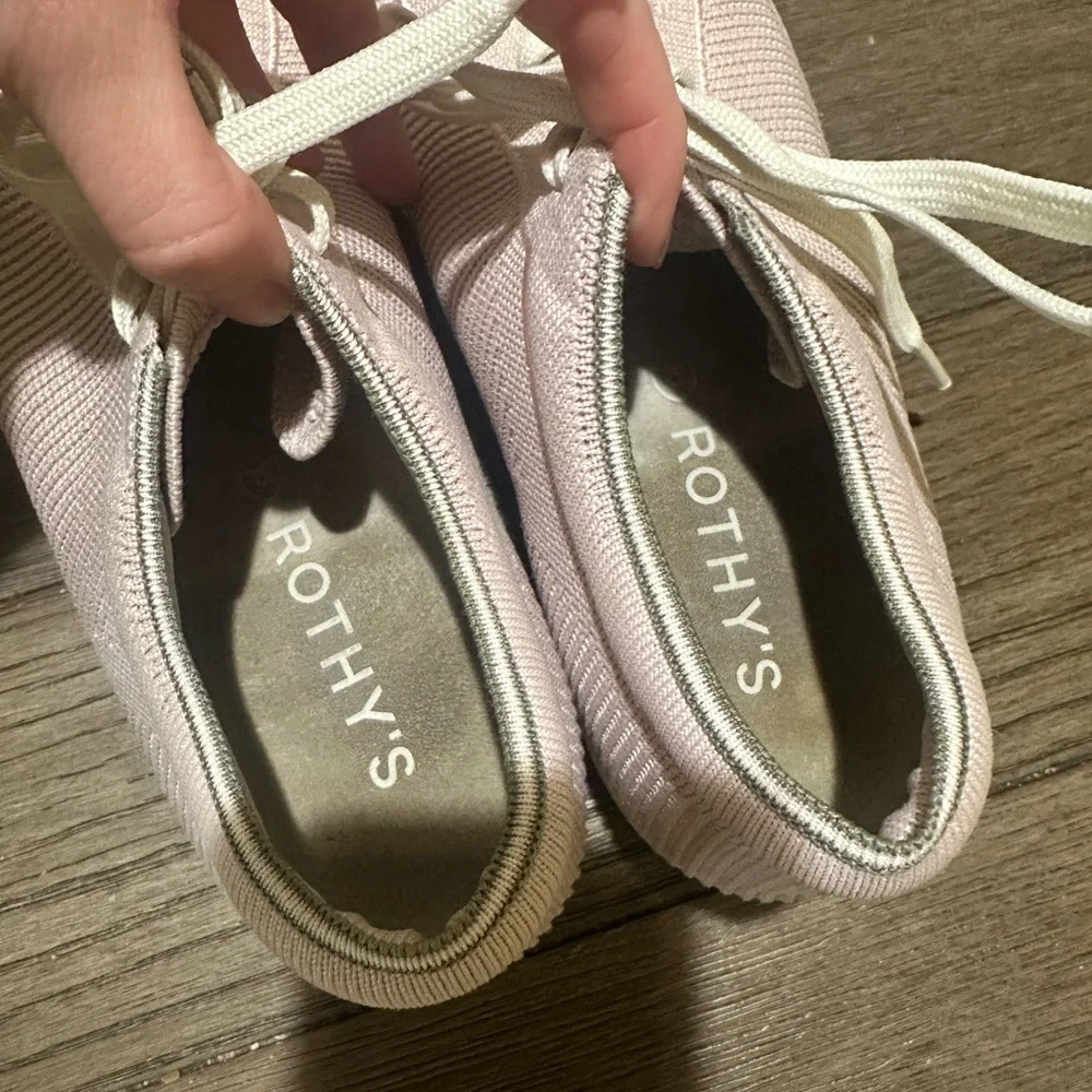 Rothy’s The Lace Up Sneaker - Lilac